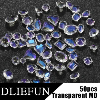 50tk Läbipaistvast Klaasist Kristallid, Kivid, Kividega DIY Rõivaste Kaunistamise Tarvikud Glitter Kivid klaashelmed Kalliskivid