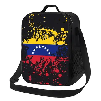 Custom Venezuela Lipu Tint Plartsutama Lõuna Kott Meeste ja Naiste Soe Jahedama Isoleeritud Lunch Box Lapsed Kooli Lapsed