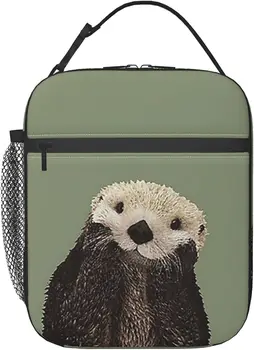 Armas Sea Otter Lunch Bag Kott Lõuna Kott Naistele, Meestele, Lunch Box Isoleeritud Toidu Mahuti Lõuna Omanik Kott Piknik Shcool