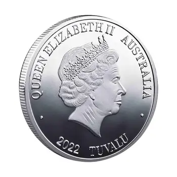 Kuninganna Elizabeth II Väljaanne Laekuva Mündi Kasutatavad Hüdraulilised värvitrüki mälestusmünte Teenetemärgi Kogumine