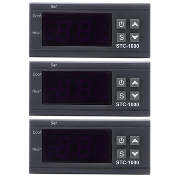 4X 220V Digitaalse STC-1000 temperatuuriregulaator Termostaadi Regulaator+Sensor Sond