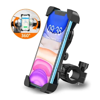 360° Reguleeritav Bicycle Telefon Hoidja Mootorratta Mobiil Mobiiltelefon Omanik Jalgratta Lenkstangi Klipp Nr Magnet Stand GPS Mount Bracket