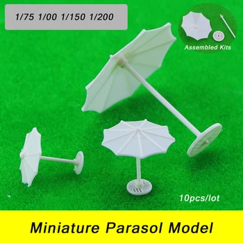 10tk 1:200-1:75 Miniaure Paraol Mudeli ABS-Plastist Beach Vihmavari Diy Mudeli Tegemine Arhitektuur Hoone Paigutus Diorama