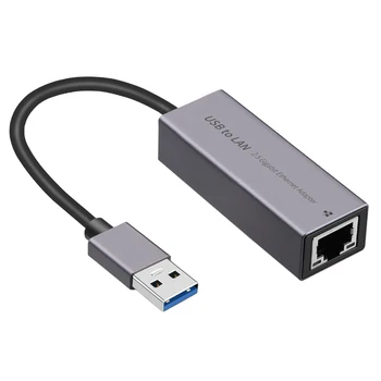 Tüüp-C/USB3.0 RJ45 Võrgu Kaart 2,5 G 2500Mbps USB-Gigabit Ethernet Adapter Sõita Tasuta Plug and Play Võrgu Adapter Converter