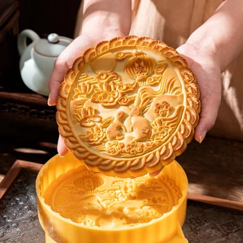 Mid-Autumn Festival suur moon kook vormi küljest pressitud Kantoni stiilis 1 catties 600 g kaubandus abrasiivseid leibkonna küpsetamine