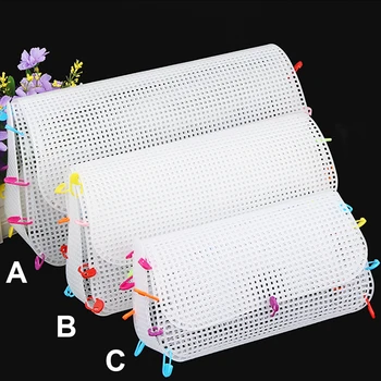Läbipaistvast Plastikust Võre Riie Rahakott Messenger Bag Grid Vaipa Õmblusniit Konks Algajatele Käsitöö Käsitöö DIY Kudumine Tööriist