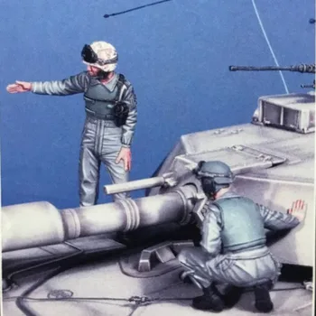 1/35 Mõõtkavas Vaik Joonis Mudeli Komplekt Kaasaegse USA Armee Tank Sõdur 2 Inimest (ilma Tank) Kokkupanemata Värvimata 2264