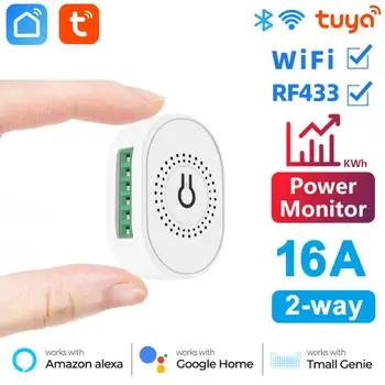 Tuya Bluetooth, Wifi, Rf433 Diy Smart Home Häält Tööd Amazon, Google Kodu Smart Kaitselüliti Mini Võimsus Monitori Lüliti App Kontrolli