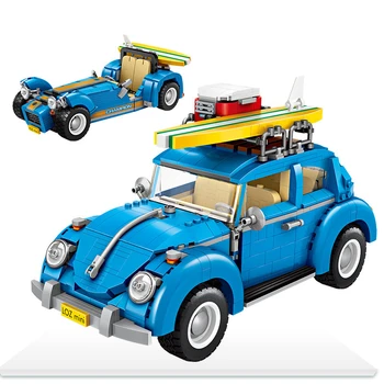 Auto Telliste Loominguline Ekspert Tehnilised Auto Seeria superauto neid Volkswagen Beetle Mudel ehitusplokid Lapsed Täiskasvanud Kingitus