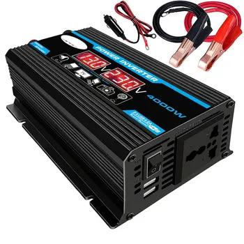 300W 12V to 220V/110V LED Car Power Inverter, Konverter Laadija Adapter Dual USB Pinge Trafo Modifitseeritud Siinus