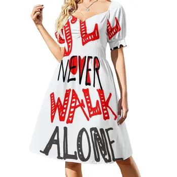 u ' ll never walk alone - käsitsi kirjutatud tekst, graafika Kleit daamid kleidid eriline vintage Kleit