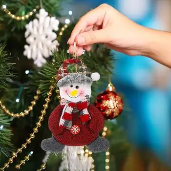 Jõulud Ripats Mänguasja Kaelapaela Kinnitamine Jumalik Välimus Cartoon Lumememm Põder Santa Claus Xmas Tree Rippuvad Ornament