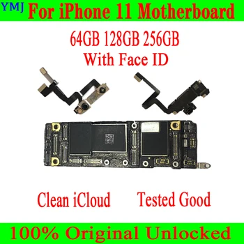 Tasuta Shipping/Nr Face ID Emaplaadi IPhone 11 Emaplaadi Originaal Avada Puhas ICloud Loogika Juhatuse 64GB 128GB 256G Plaat