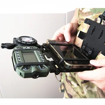 Kokkupandav Taktikaline Kydex Reguleeritav MOLLE Telefon ja Navigeerimine Juhatuse Süsteem W/ Kompass Kerge Kokkupõrke Vältimise