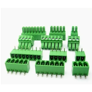 5pairs plug-in terminal blocks 15EDG-maksumuses 3,81 mm kaugusega 3,5 mm roheline Phoenix pistik PCB jootma juhatuse pistik