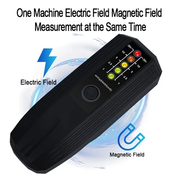 2023 Uus EMF elektromagnetvälja Arvesti Vaimu Jahindus Detektor Kaasaskantav EMF Magnetvälja Anduri 5 LED Gauss Arvesti sooja müüa