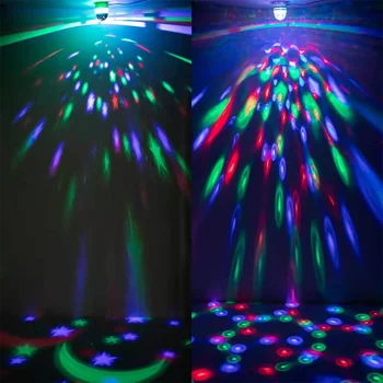 Disco Ball Light, DJ Jõulud Projektor Strobe Pool Kerge Muusika Autoga Kodu Poole Peegel LED USB Pöörlev Laser Lamp