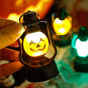 1/3tk Kolju Kõrvits LED Võtmehoidja Värvikas Laterna Ripats Elektroonilise Lamp Halloween Kodu Poole Kaunistamiseks Laste Kingitus