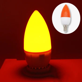 E14 LED värv küünal otsa pirn, värvi küünla valgus,punane