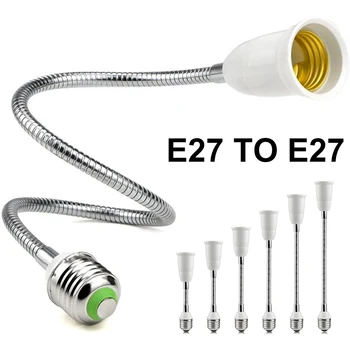 E27 LED Pirn Lamp Omanik Paindlik Laiendamine Adapteri Pesa Laiendada E27, et E27 Adapter Converter Seina Baasi Omanik Kruvi