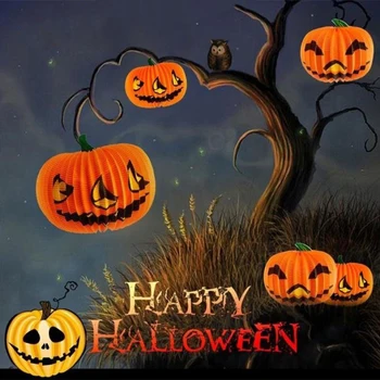 Halloween Pumpkin Vaimu Laterna Riputamiseks Ripats Riietuda Õudne Õudus Rekvisiidid Ukse Akna Klaas Seina Decor Festival Pool Kingitus