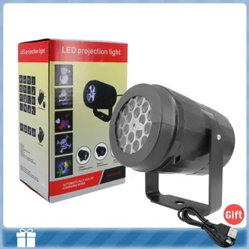 LED Jõulud Projektori Lamp 360 Pööratav Siseruumides Väljas Projektori Lamp Puhkus Pool jõuluehe LED Valgustus