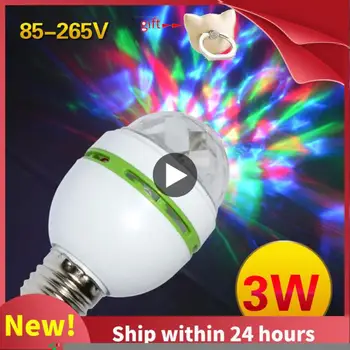 E27 LED 3W Värvikas Pöörleva Lamp Mini Ball Öö Valguses KTV Baari Disco kristallkuul Lava Lamp Pool Atmosfääri Lamp