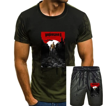 Meeste t-särk Wolfenstein Uus Colossus 2017 Mängu T-Särk tshirt Naiste t-särk