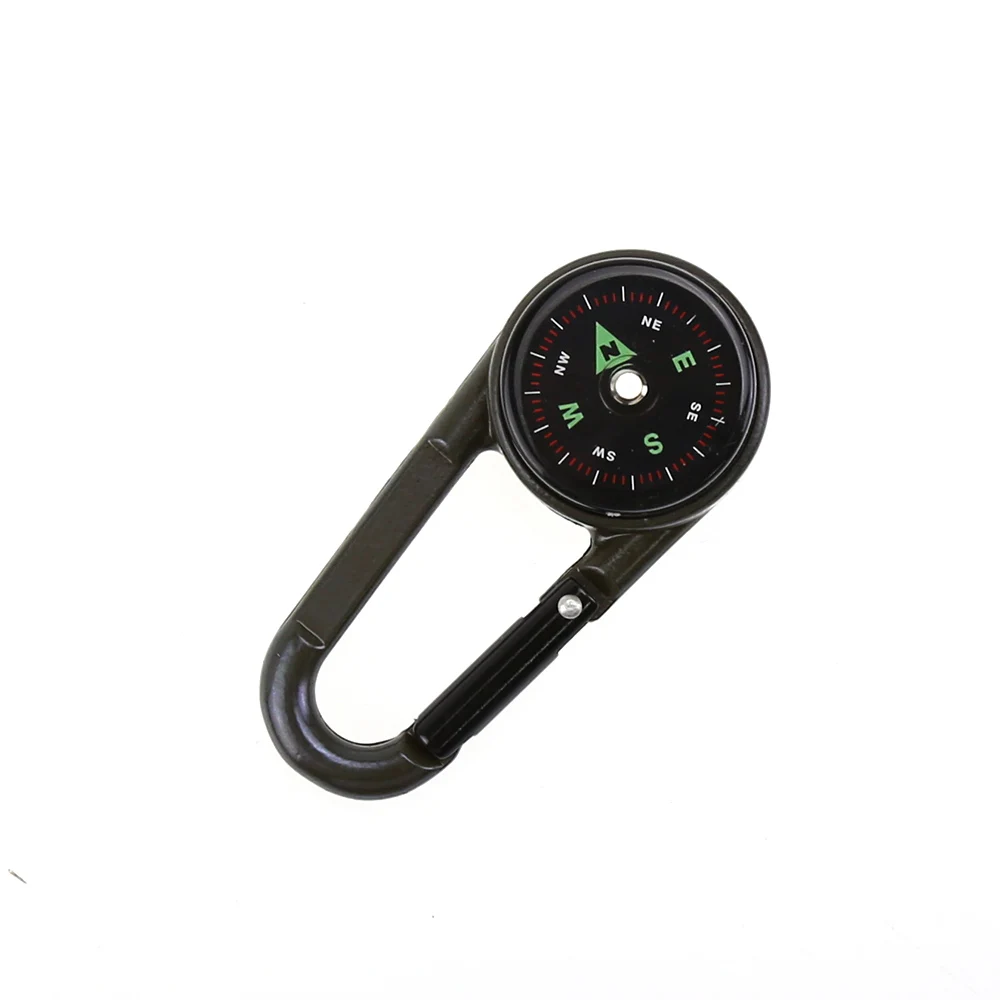 Uus 3, 1 Mini Kompass, Termomeeter Võtmehoidja, Kämping, Matkamine Veekindel Professionaalne Metallist Karabiin Mini Ronida Kompass Vidin . ' - ' . 2