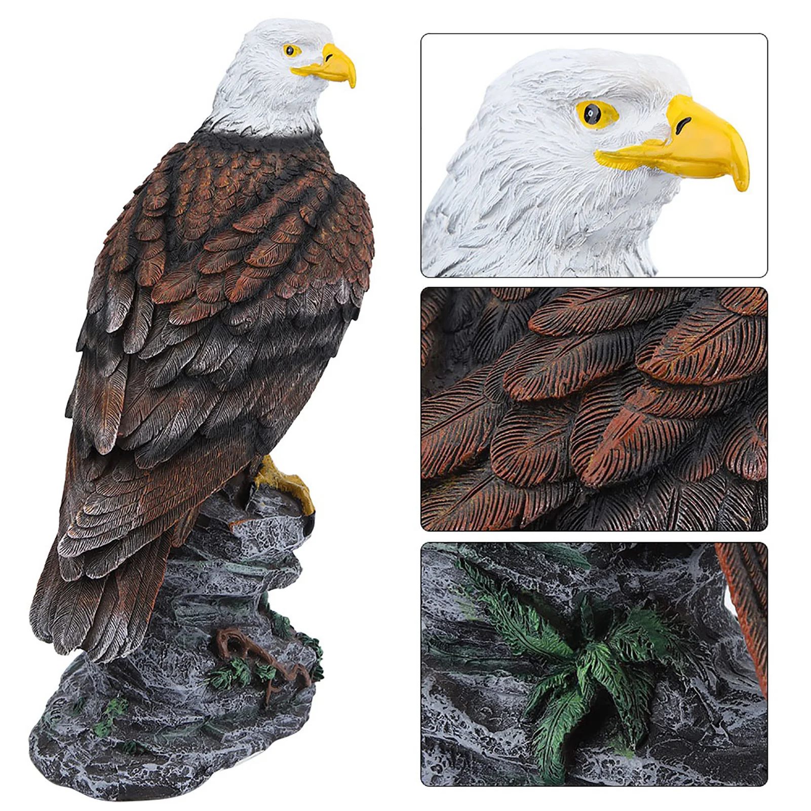 Vaik Simuleeritud Eagle Aed Statue Outdoor Skulptuur Muru Aias Stseeni Decor . ' - ' . 4