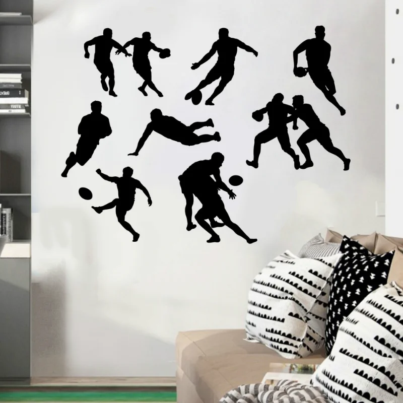 Jalgpalli mängija tegelane seina kleebised magamistuba, elutuba, tuba teenetemärgi kleebised trahvi nikerdamist kodu kaunistamiseks tarvikud kleebis . ' - ' . 1