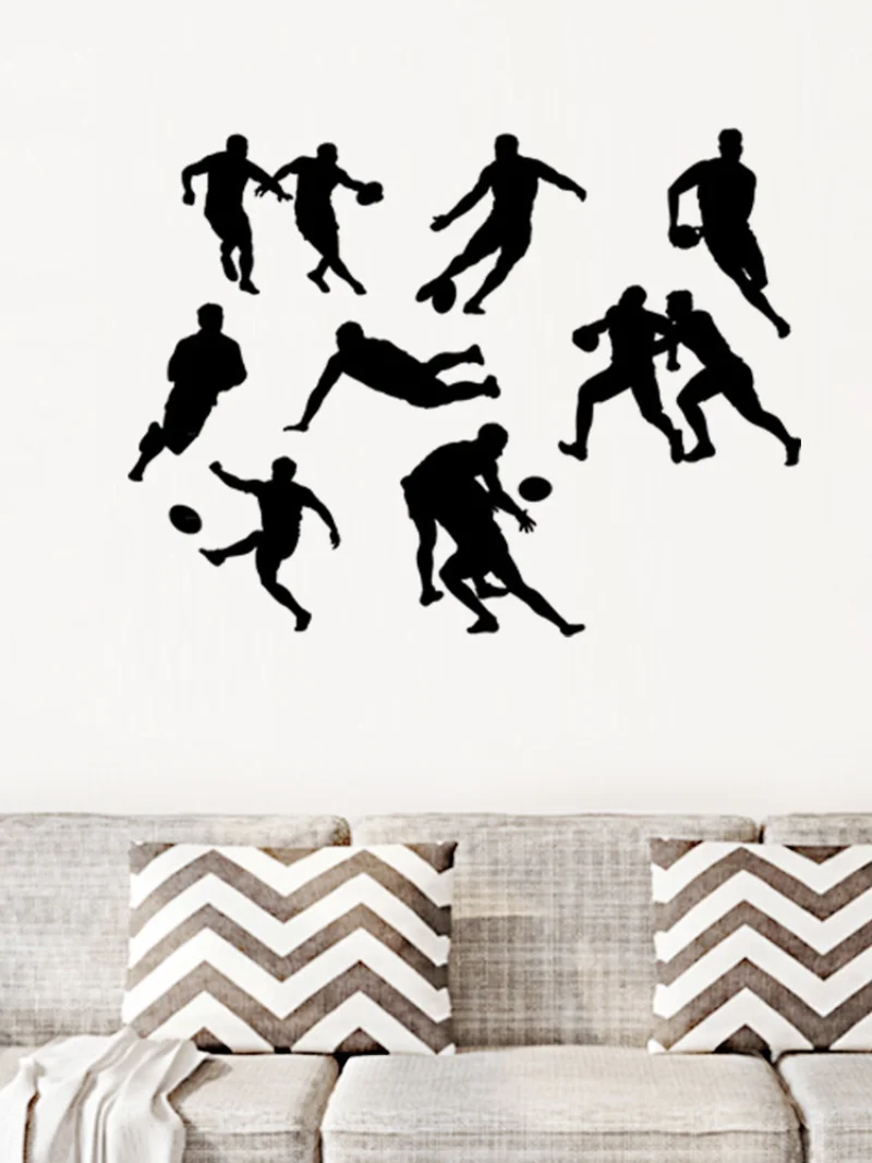Jalgpalli mängija tegelane seina kleebised magamistuba, elutuba, tuba teenetemärgi kleebised trahvi nikerdamist kodu kaunistamiseks tarvikud kleebis . ' - ' . 4