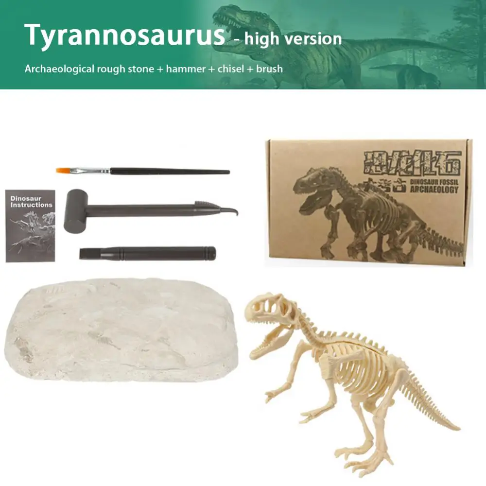 1~6TK DIY Dinosaurus Skelett Kokkupandud Mudeleid Mänguasi,3D Kraavi Kaevama komplektide Seeria Mini Triceratops/Stegosaurus/Velociraptor Puzzle . ' - ' . 2