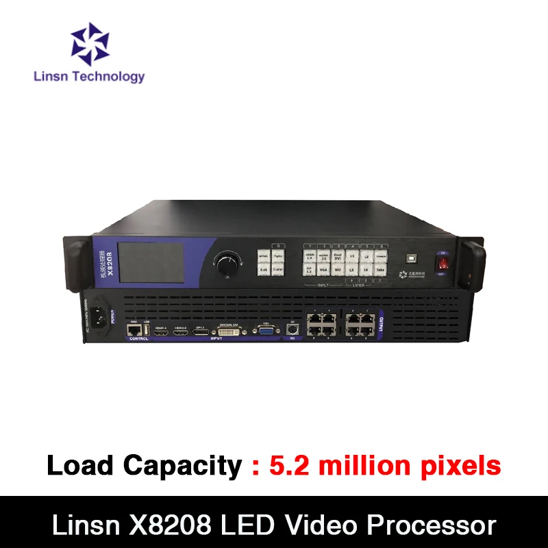 Linsn X8208 Video Protsessor Kandevõime 5,2 miljonit pikslit kõik ühe LED-Ekraan Kontroller Linsn Vastuvõttev Kaart . ' - ' . 0