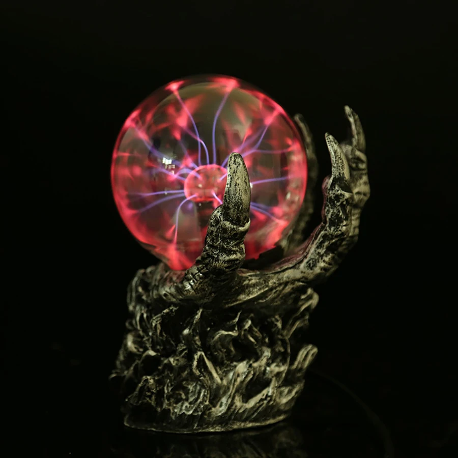 Uudne Deemon Käsi Magic Plasma Palli Lightwizard ilm Viisard Magic Elektrostaatiline Palli Öö Valguses Halloween Decor Lamp . ' - ' . 2