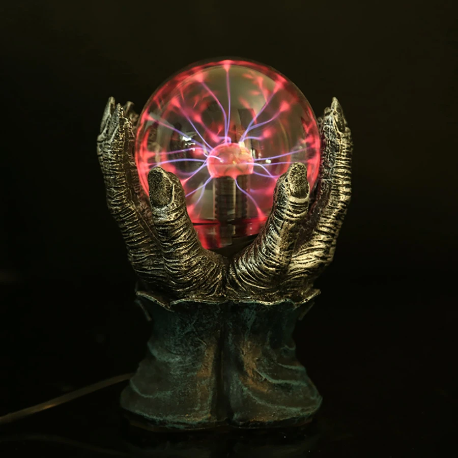 Uudne Deemon Käsi Magic Plasma Palli Lightwizard ilm Viisard Magic Elektrostaatiline Palli Öö Valguses Halloween Decor Lamp . ' - ' . 5