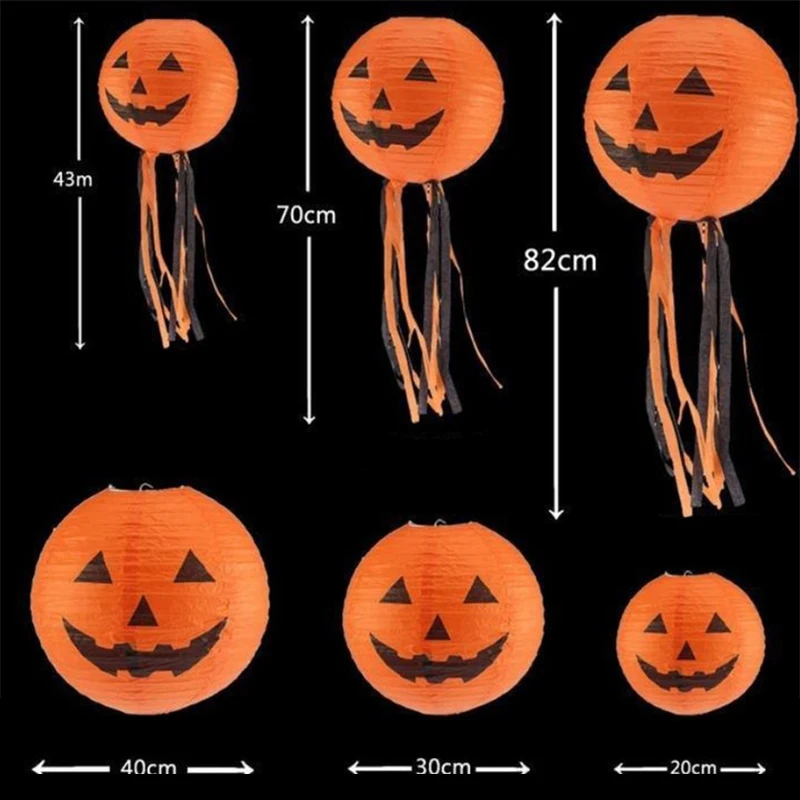 Halloween Pumpkin Vaimu Laterna Riputamiseks Ripats Riietuda Õudne Õudus Rekvisiidid Ukse Akna Klaas Seina Decor Festival Pool Kingitus . ' - ' . 4